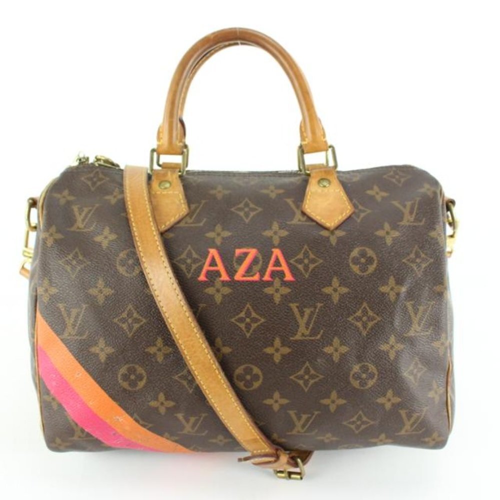 Louis Vuitton Monogram Mon Speed Bandouliere 25 with Strap 9lz526s